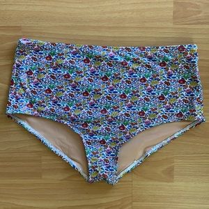 J. Crew x Liberty high waisted bikini bottom